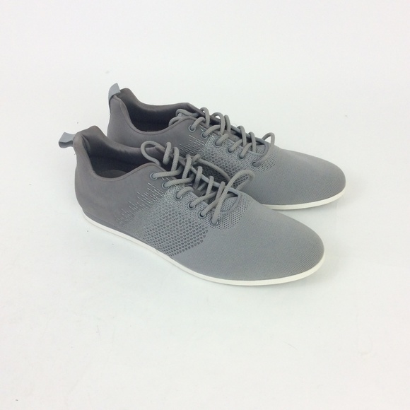 New Aldo Mens Gray Lace Up Sneakers - Picture 2 of 5